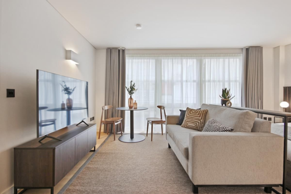 A typical fashionable and modern studio bedroom