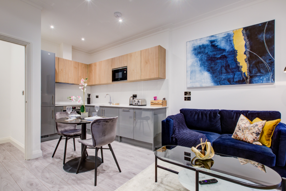 Contemporary and spacious living room