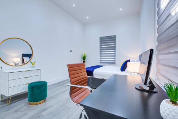 Working from home? Desk in most of the units