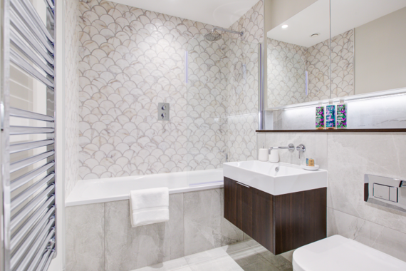 Relax and unwind in this lovely bathroom