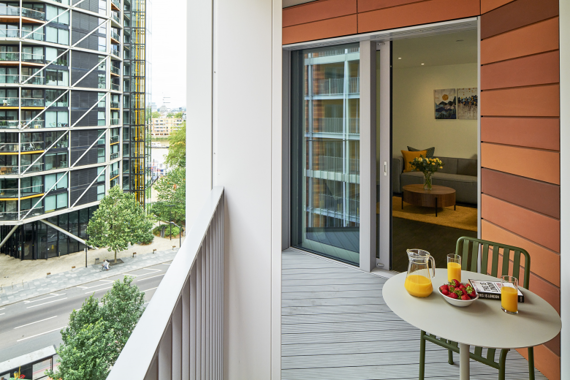 Terrace with a seating area