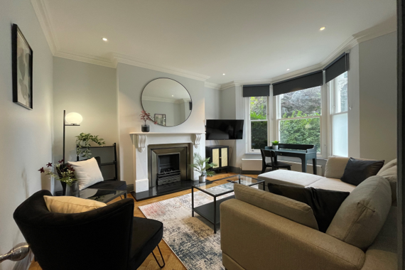 Contemporary, spacious living area for quality time with loved ones.