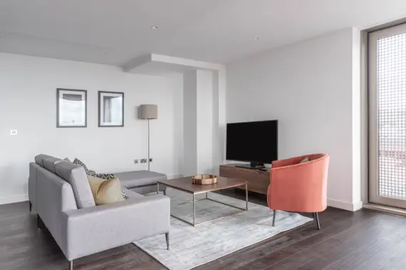 Enter a stylish and elegant apartment, where sophisticated design elements harmonize with modern comforts