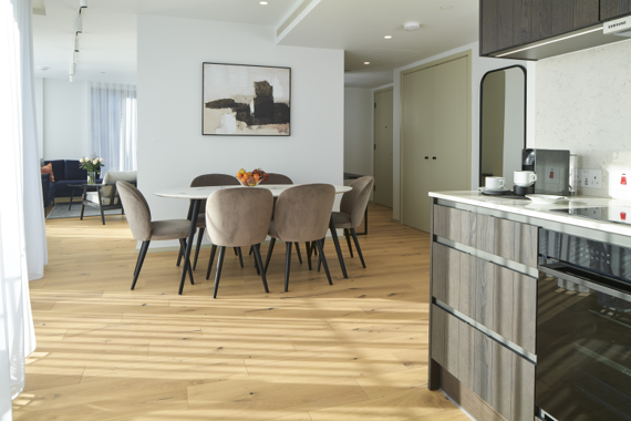 Modern and airy living room, filled with natural light and stylish decor