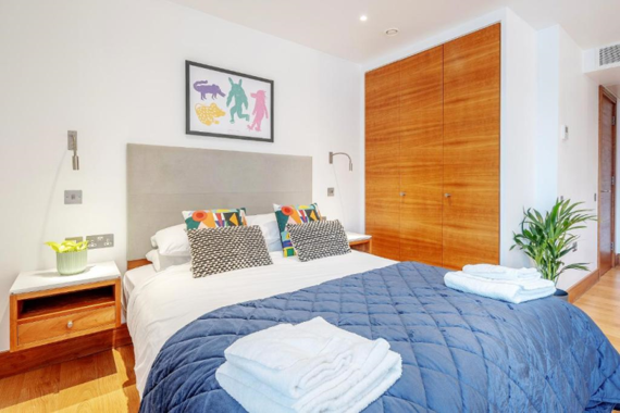 Experience a typical cozy and modern bedroom