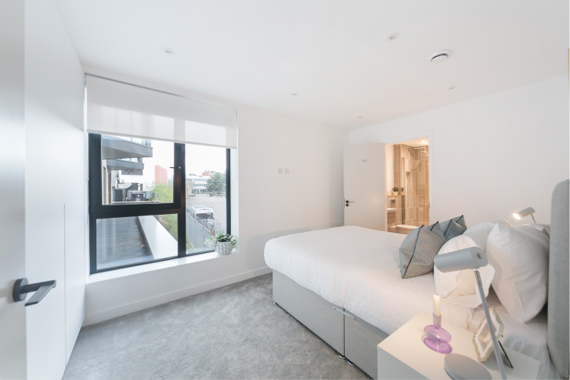 A stylish and elegant bedroom