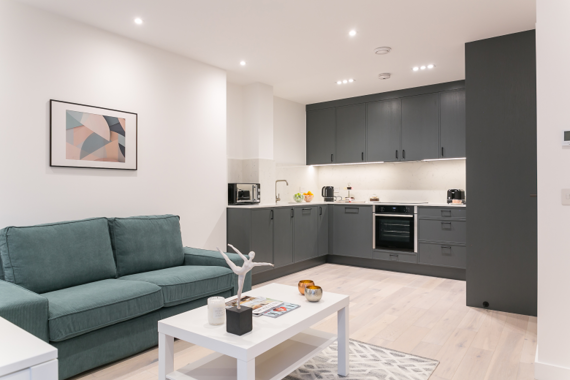 A spacious, smart living and dining area