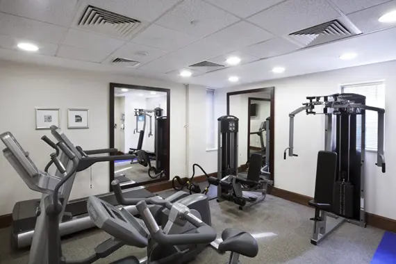 The gym available at Staybridge Newcastle