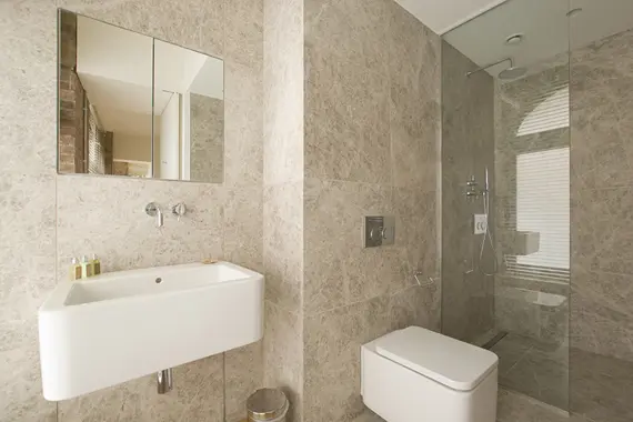A modern bathroom