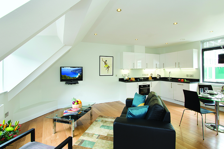 A bright, spacious living space