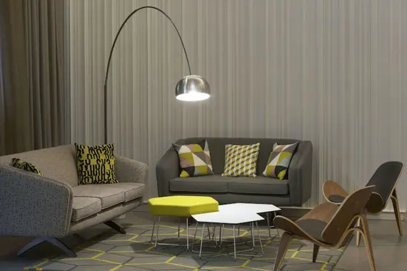 A modern, cosy living area