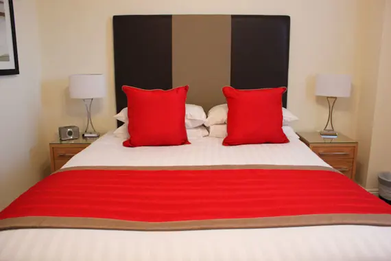 A lovely colourful bed at Central point