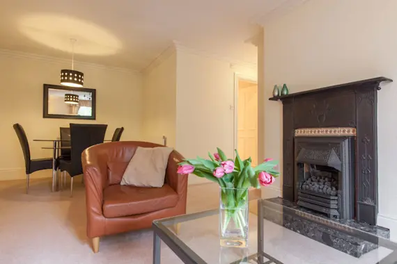 The perfect place to sit and relax in front of the fire