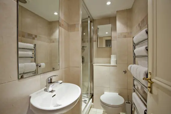 A modern shower room at Chiltern Street