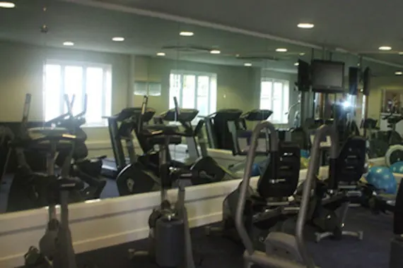 The gym open for use to residents at Parkwest Apartments