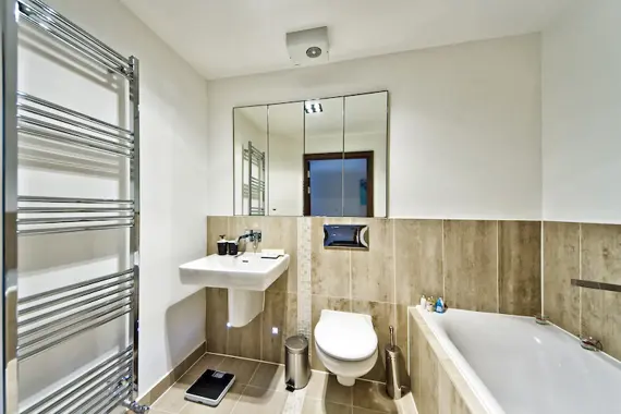 A modern bathroom at Kings Island