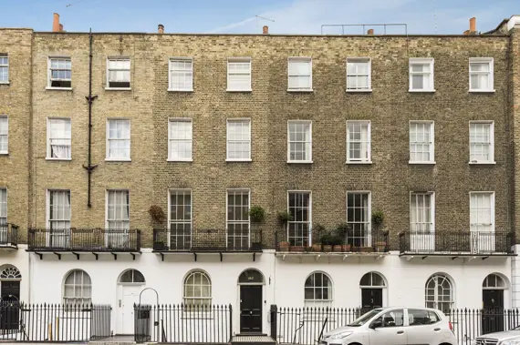 The facade at 162 Gloucester Place