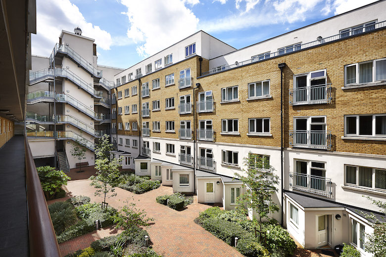 An exterior view of the City Docklands Apartments building