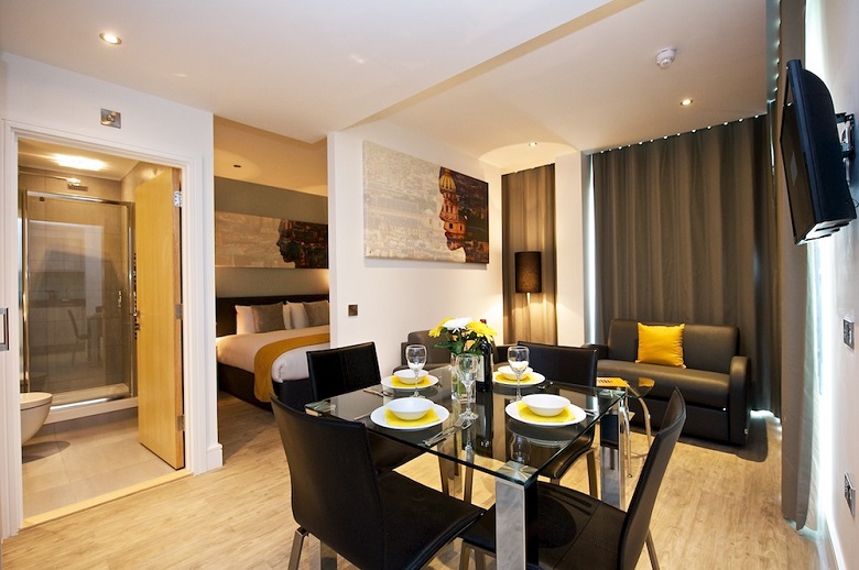 A stunning open plan one bedroom apartment
