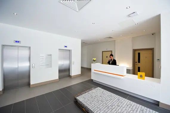 A very warm welcome in the reception area