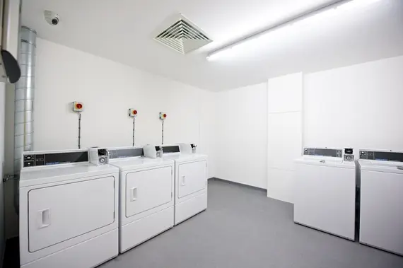 The laundry room at Greenwich High Road