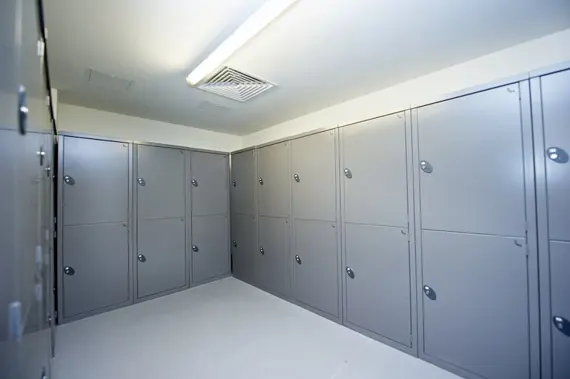 The luggage storage room