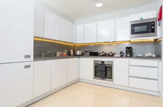 A modern fully equipped kitchen