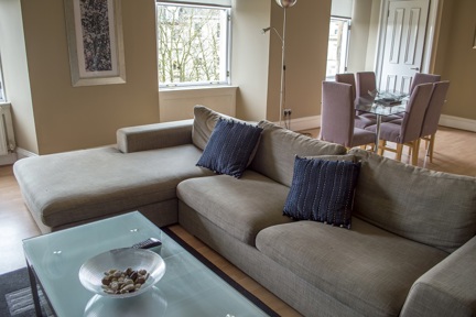 A good sized sofa, perfect for relaxing on after a long day