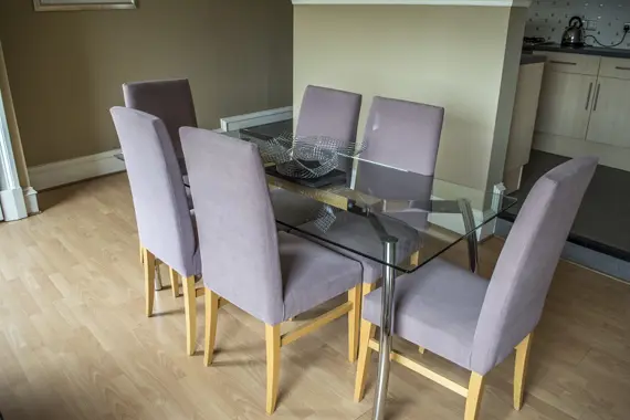 A fabulous, family sized dining area