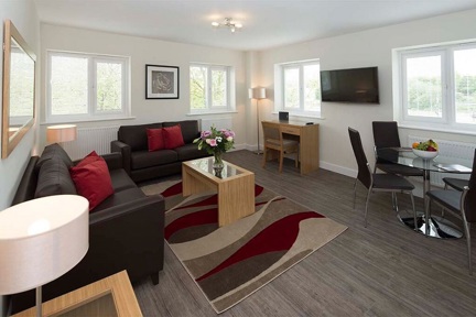 A spacious, bright wonderful living area
