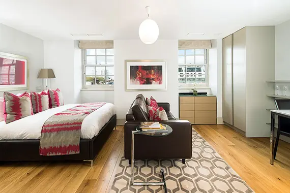 Space and storage isn't compromised in the studio apartment