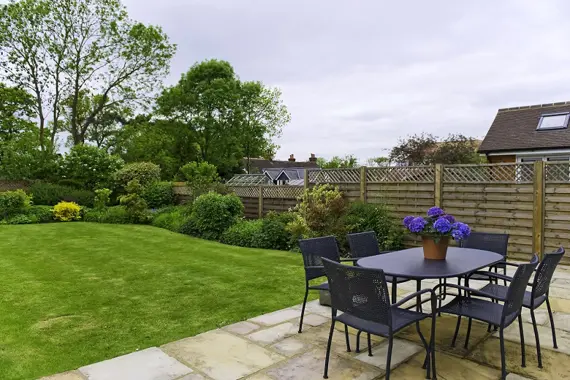 The wonderful manicured garden