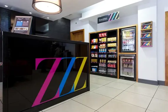 Roomzzz Leeds welcoming reception