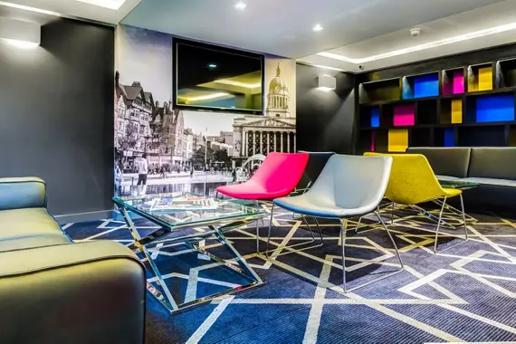 A relaxing seating area in the reception