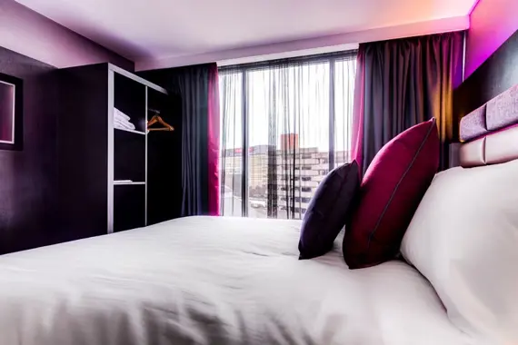 A lovely, colourful and bright bedroom