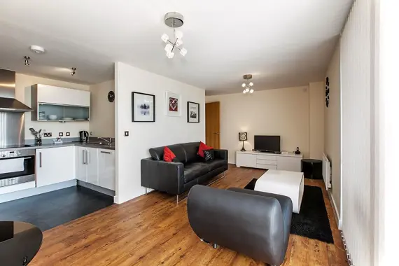 A spacious living area